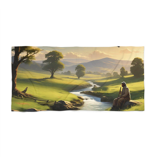 The Lord is My Shepherd Beach Towel